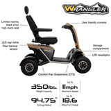 Pride Wrangler PMV Heavy Duty Pride Mobility Scooter