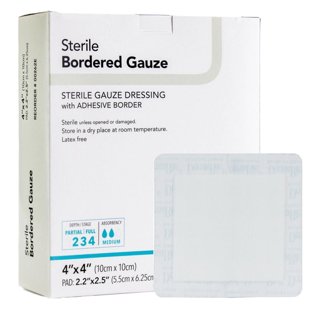 DermaRite Adhesive Wound Dressing, Sterile Bordered Gauze – dcmedicalsupply DermaRite Adhesive Wound Dressing, Sterile Bordered Gauze – dcmedicalsupply