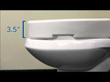 CAREX HINGED TOILET SEAT RISER (STANDARD AND ELONGATED)